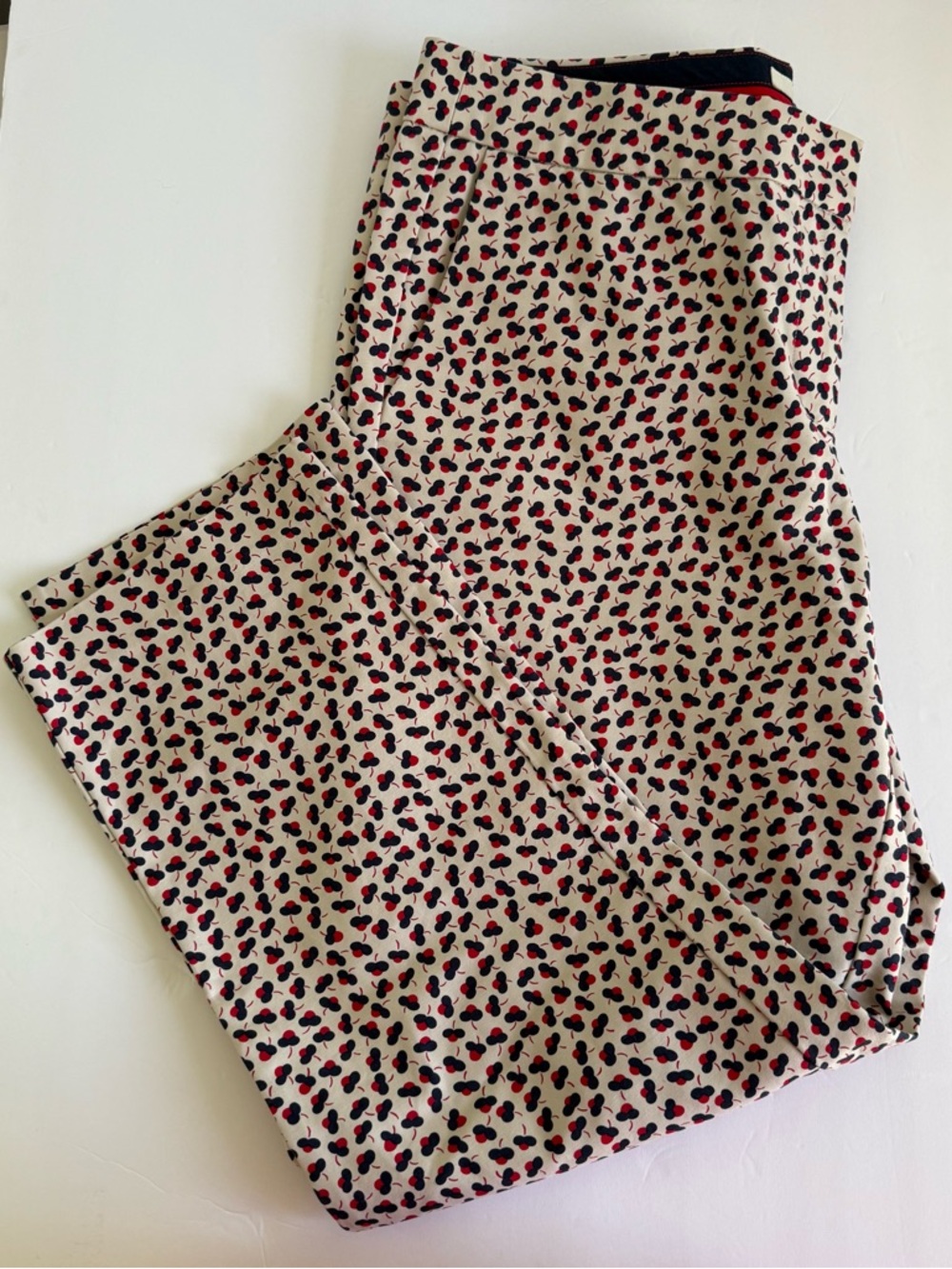 Boden Bistro Crop Trouser Pants Women’s 10  Ditzy Floral‎ Pockets Office Preppy